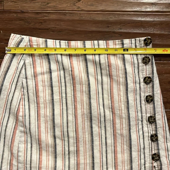 Free People Stripes on Sunday Mini Skirt Size 4 - Picture 6 of 10